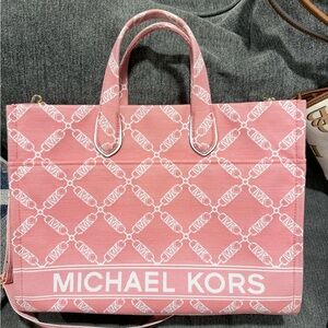 Michael Kors Pink Logo Tote